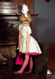 Lustre High-Low Silver Girls Dress