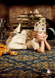 Precious Flower Gold Girls Jacquard Queen Dress