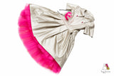 Lustre High-Low Silver Girls Dress