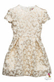 Gold Flower Girls Dress in Gold