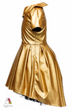 Lustre High-Low Gold Girls Dress