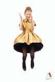 Lustre High-Low Gold Girls Dress