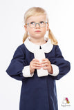 Puffsleeve Navy Blue Girls Coat