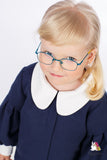 Puffsleeve Navy Blue Girls Coat