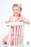 Queen of Hearts Pink Girls Trapeze Dress