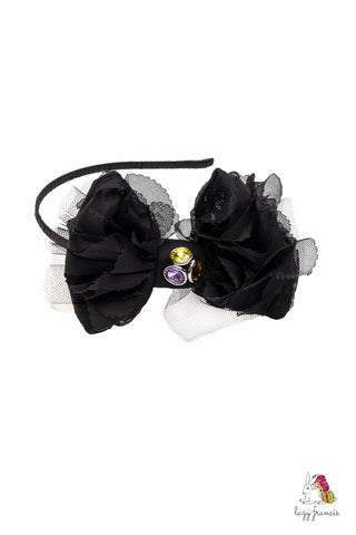 Rose Garden Black Girls Headband