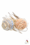 Sky Flower Blue Girls Rose Headband