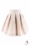 Velvet Flower Pink Linen Girls Skirt