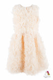 Rose Garden Cream Girls Dress