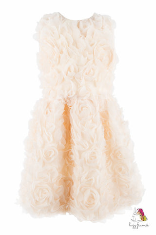 Rose Garden Cream Girls Dress
