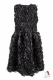 Rose Garden Black Girls Dress