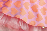 Queen of Hearts Pink Girls Skirt