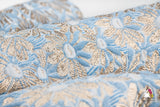 Sky Flower Blue Girls Jacquard Skirt