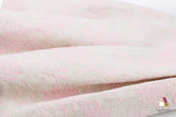 Velvet Flower Pink Linen Girls Dress