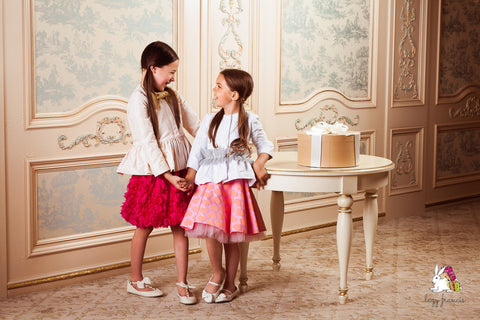 Queen of Hearts Skirt in Pink-140