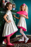 Lustre High-Low Silver Girls Dress